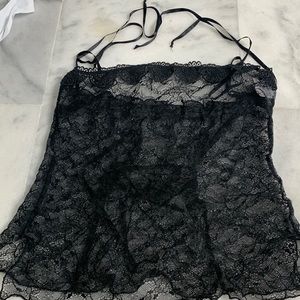 Sweet sext lace black camisole M